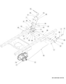 Brake Assembly Diagram and Parts List for Z-FORCE60 53AA5BBJ-53AA5BBJ710 Cub Cadet Lawn Tractor